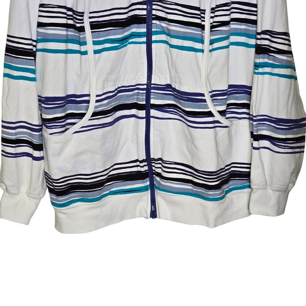 Lane Bryant Classic Soft Lightweight Nautical Full Zip Jacket Womens 18/20 - Picture 3 of 4